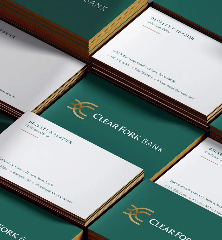 Our work for Clear Fork Bank.